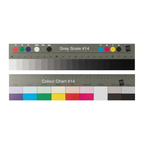 Karty kontroli koloru DANES-PICTA Large Greyscale and Colour Separation Guide - duże
