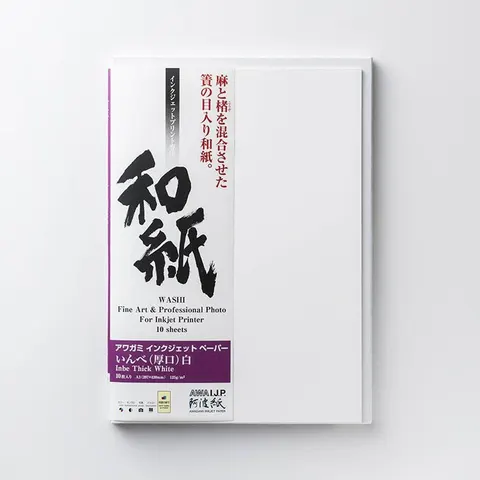 Papier AWAGAMI Inbe Thick White 125 - A3+ 10 arkuszy