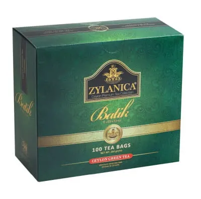 ZYLANICA Herbata ekspresowa Batik Ceylon Green Tea 100x2g