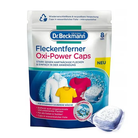 DR BECKMANN Oxi Power Caps odplamiacz w tabletkach 8szt DE /12/