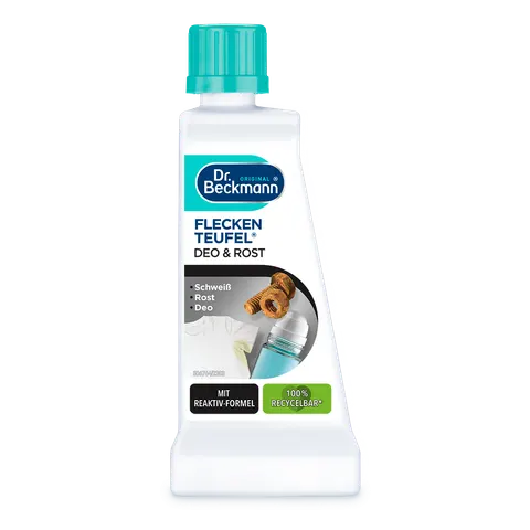 DR BECKMANN Odplamiacz precyzyjny Rdza, dezodorant, pot 50g DE/6/