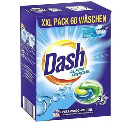 Dash Alpen Frische kapsułki 3w1 uniwersalne 60 szt