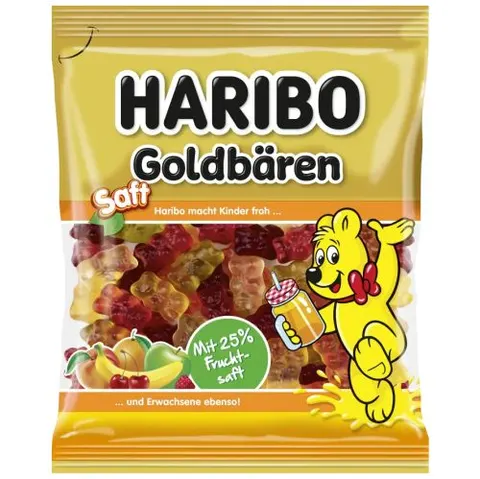 HARIBO Żelki Goldbaren Saft 160g /16