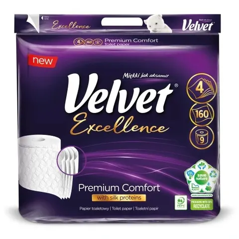 VELVET Papier toaletowy Excellence COMFORT 9 4wars. /5