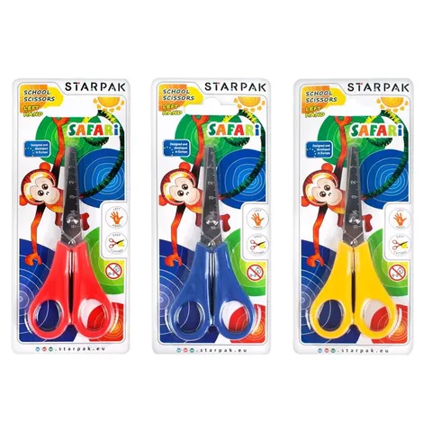 Nożyczki szkolne 13cm dla leworęcznych mix Starpak
