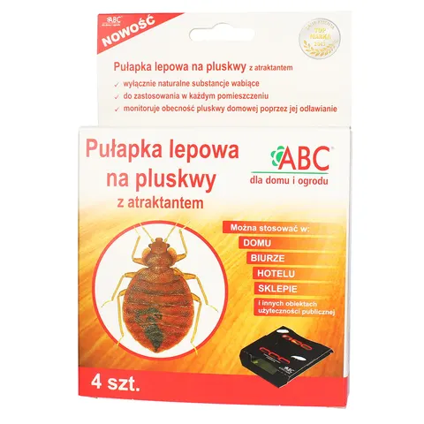 ABC ( GETOX ) Pułapka na pluskwy lepowa 4szt/12/
