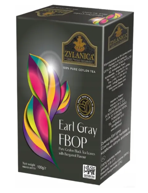 ZYLANICA Herbata czarna Earl Gray FBOP 100g