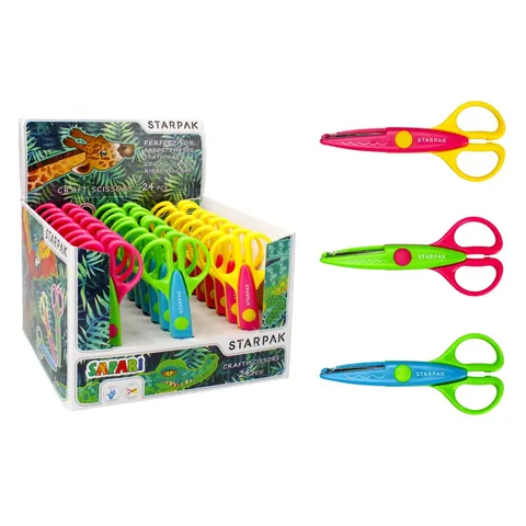 Nożyczki ząbkowane Safari 14cm STARPAK 474118