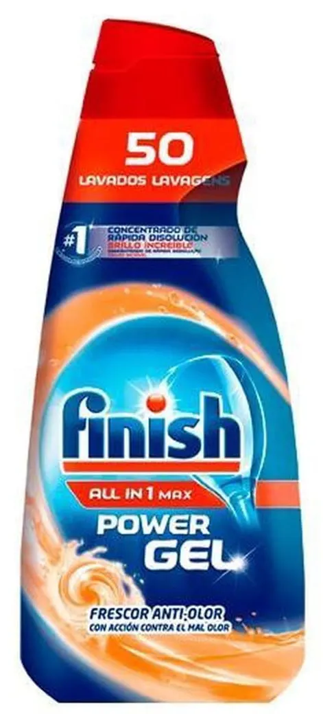 Finish żel do zmywarki all-in-one anti-odor 1 l-50 myć