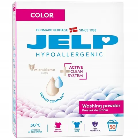 JELP 0+ Hipoalergiczny proszek do prania 3kg Kolor 50P DM