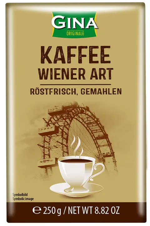 GINA Kawa Mielona Wiener Art 250g DE