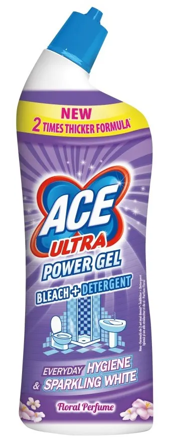 ACE Ultra żel do WC 750 ml Floral Perfume – z wybielaczem i detergentem