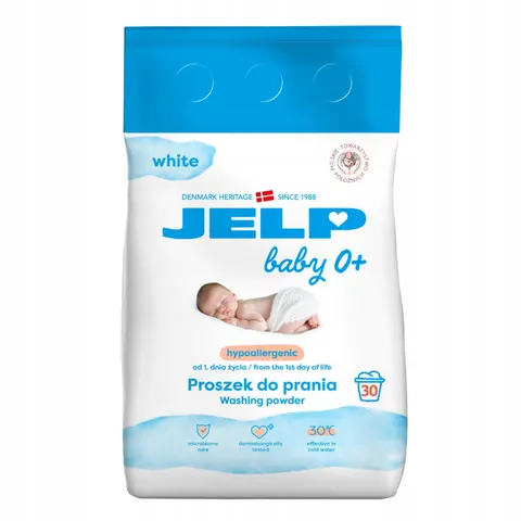 JELP 0+ Hipoalergiczny proszek do prania 2,25kg Biel 30P DM /5