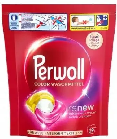 PERWOLL Kapsułki do prania 19 Prań Color Renew DE