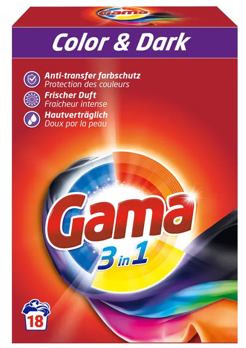 VIZIR GAMA Proszek do prania Color 18P 1,08kg DE