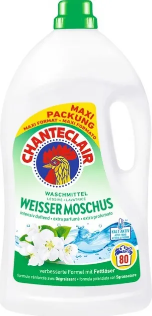 CHANTE CLAIR Płyn do prania 3,6L Maxi Format Muschio Bianco 80P IT