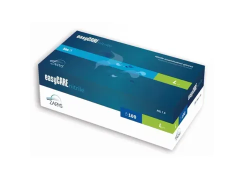 EASYCARE Rękawice Nitryl Bezpudrowe Nieb. 100szt L