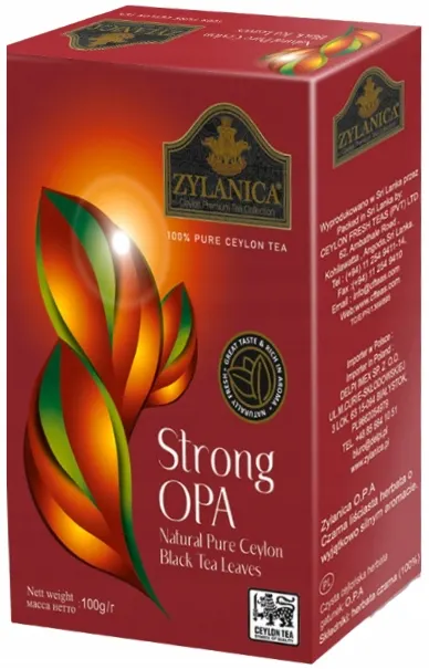ZYLANICA Strong OPA 100 g – czarna herbata liściasta Pure Ceylon, intensywny smak