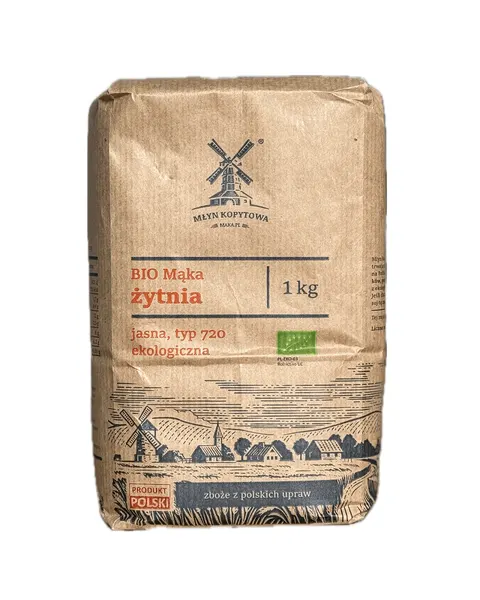 Mąka Żytnia Typ 720 BIO 1kg - Młyn Kopytowa