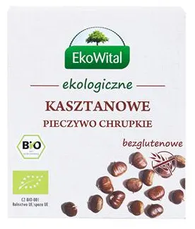Pieczywo chrupkie kasztanowe bezglutenowe BIO 100 g Ekowital
