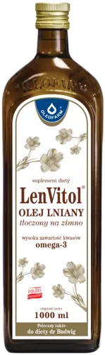 Olej Lniany LenVitol 1L - Oleofarm