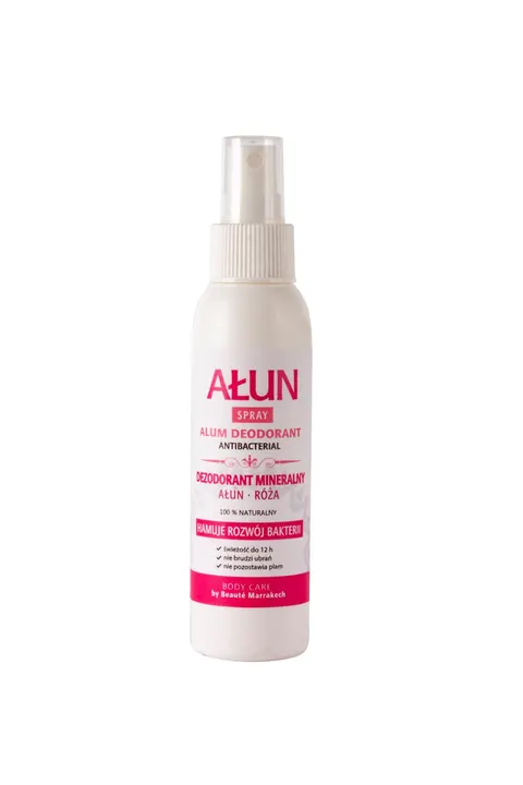 Dezodorant Ałunowy Naturalny Różany Spray 100ml - Beaute Marrakech