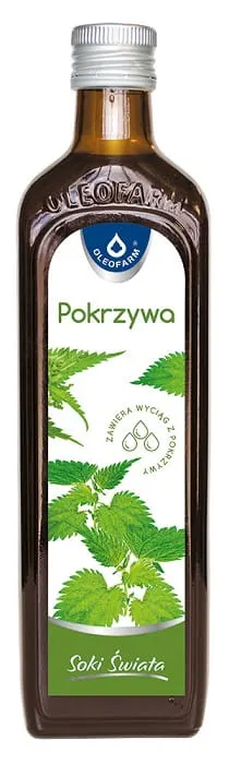 SOK POKRZYWA 490 ml - OLEOFARM