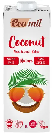 Napój Kokosowy bezglutenowy bez dodatku cukru BIO 1L - Ecomil