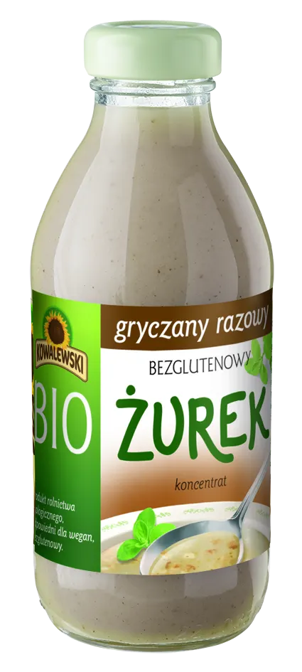 Żurek Gryczany Razowy Koncentrat bezglutenowy BIO 320ml - Kowalewski