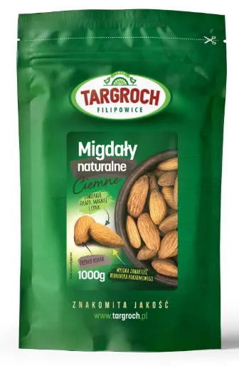 Migdały Naturalne Ciemne 1kg - Targroch