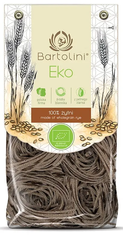 Makaron Żytni Gniazda BIO 250g - Bartolini