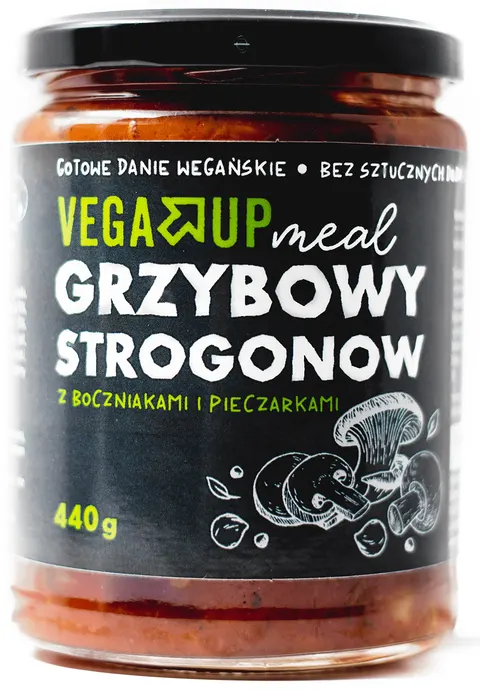 Strogonow Grzybowy z Boczniakami i Pieczarkami 440g - Vega Up