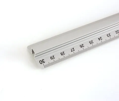 Linijka aluminiowa 30 cm LENIAR 30317