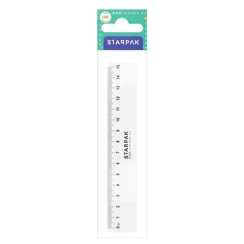 Linijka plastikowa 15cm STARPAK 438871