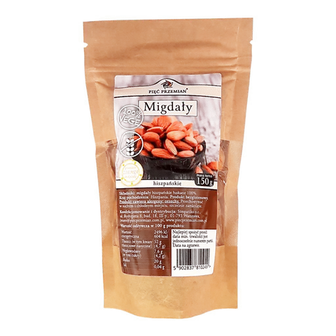 MIGDAŁY ŁUSKANE 150 g - PIĘĆ PRZEMIAN