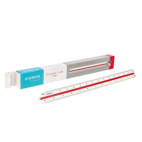 Linijka plastikowa skalówka STARPAK 452821
