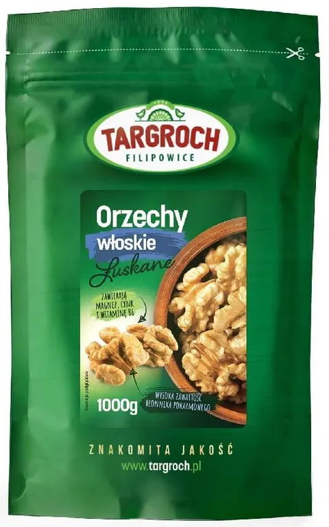 Orzechy Włoskie Łuszczone 1kg - Targroch