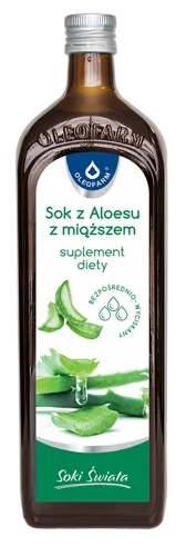 Sok z Aloesu z miąższem 1L Oleofarm
