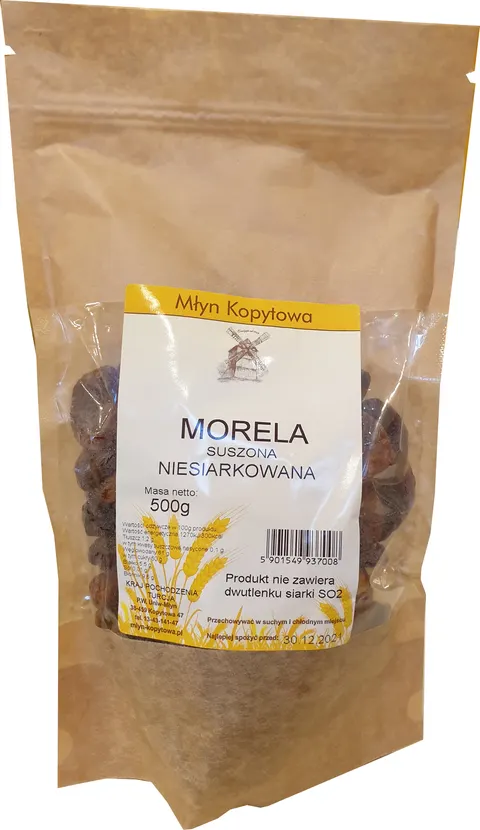 Morele Suszone Niesiarkowane 500g - Młyn Kopytowa