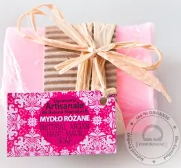 Mydło Różane Relaksujące Naturalne Kostka 100g - Beaute Marrakech