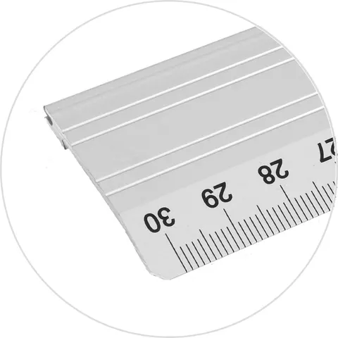 Linijka aluminiowa biurowa Leniar - 30cm