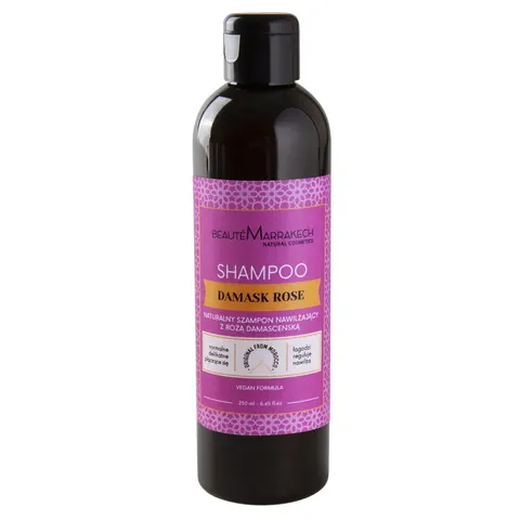 Szampon Różany do Każdego Rodzaju Włosów 250ml - Beaute Marrakech