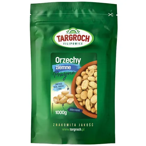 Orzechy Ziemne Prażone Opakowanie Flowpack 1kg - Targroch