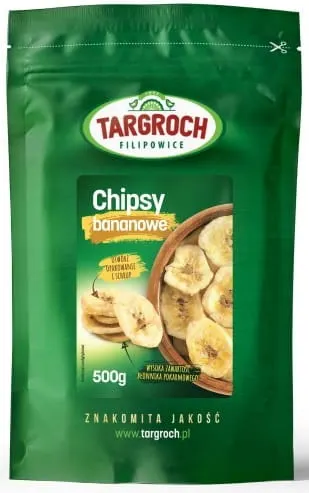 Chipsy bananowe 500g Targroch