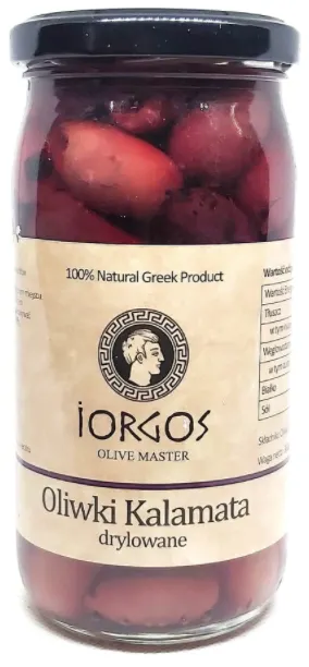 Oliwki Kalamata Drylowane Greckie 360g - Iorgos