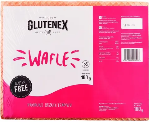 Wafle bezglutenowe 180g - Glutenex