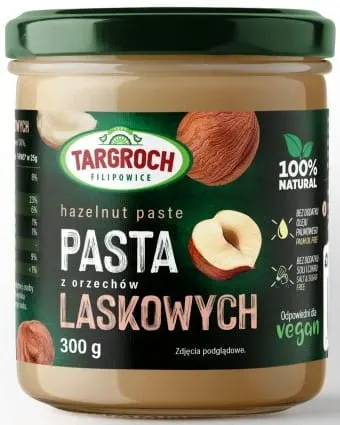 Pasta z Orzechów Laskowych 300g - Targroch