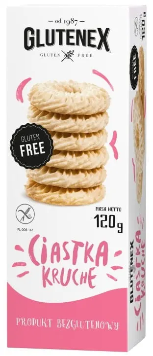 Ciastka Kruche bezglutenowe 120g - Glutenex