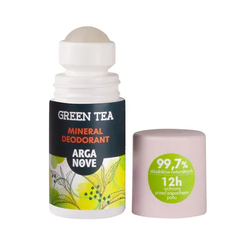 Dezodorant Naturalny Roll-On Ałunowy Zielona Herbata 50ml - Arganove