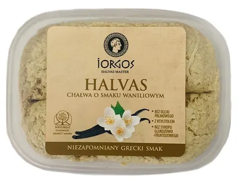 Chałwa waniliowa z ksylitolem Iorgos, 250g